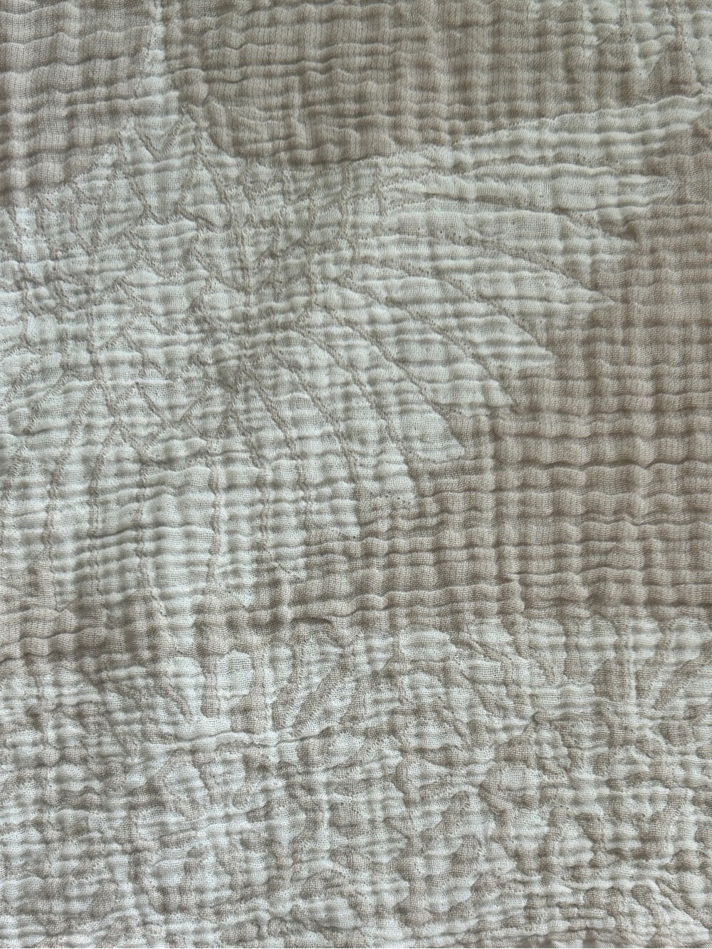 Modern Birds in Flight Crane Tan Cream Woven Organic Cotton Throw Size 55 x 75 - Picture 11 of 14